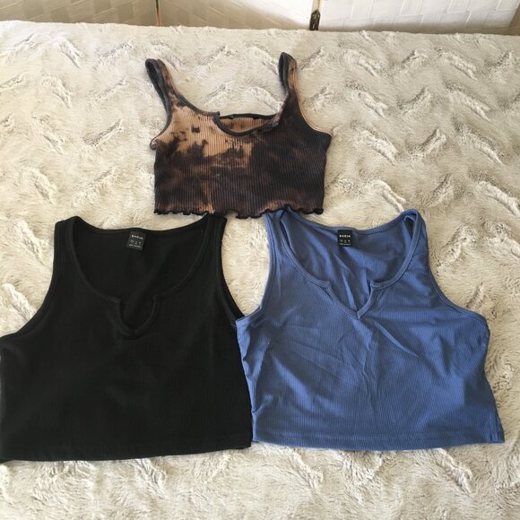 3 shein crop tops size small - Picture 2 of 6